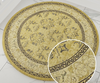圆形古典欧式花纹地毯 (28)-ID:589628482