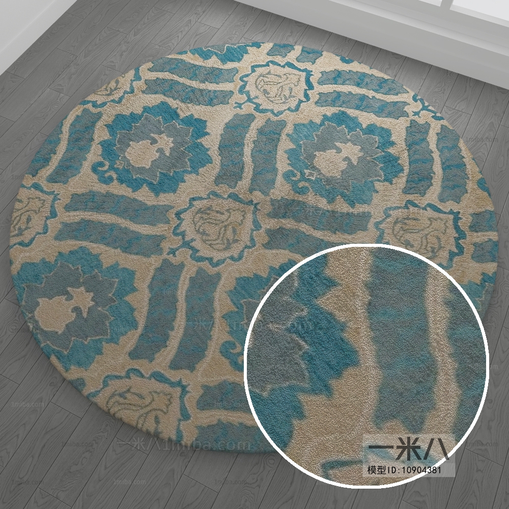 圆形地毯 ()