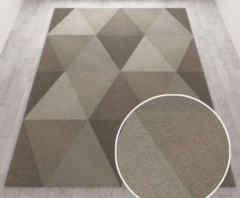 现代方形地毯-ID:208345782