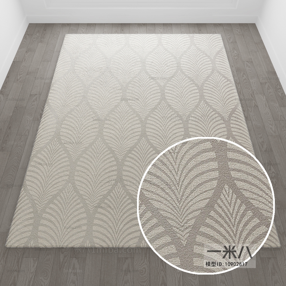 北欧现代简约风格方形地毯 (32)