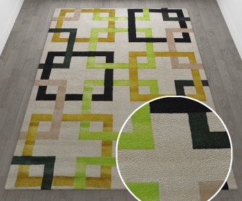 -现代风格方形地毯-ID:748119389