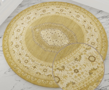 圆形古典欧式花纹地毯 (54)-ID:188397455
