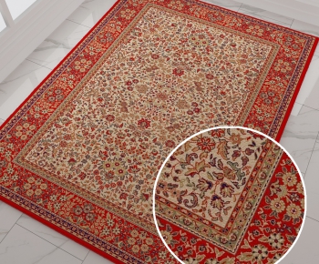 欧式方形花纹地毯 (51)-ID:755239862
