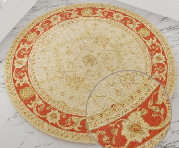圆形古典欧式花纹地毯 (44)-ID:746826732