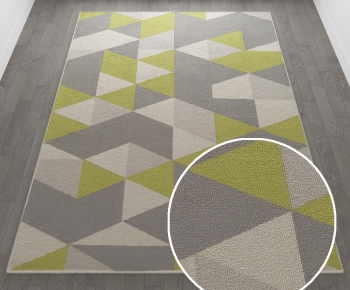 现代方形地毯-ID:710756997