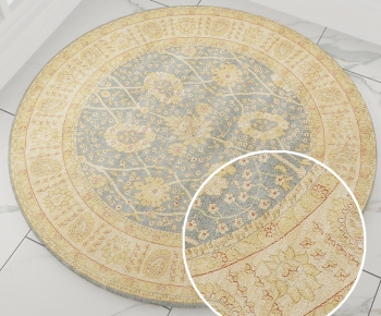 圆形古典欧式花纹地毯 (15)-ID:258931512