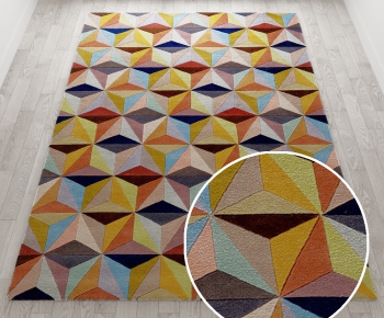 北欧现代简约风格方形地毯 (53)-ID:342538283