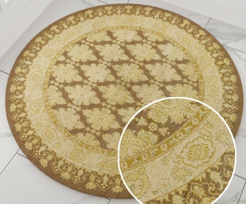 圆形古典欧式花纹地毯 (29)-ID:976312634