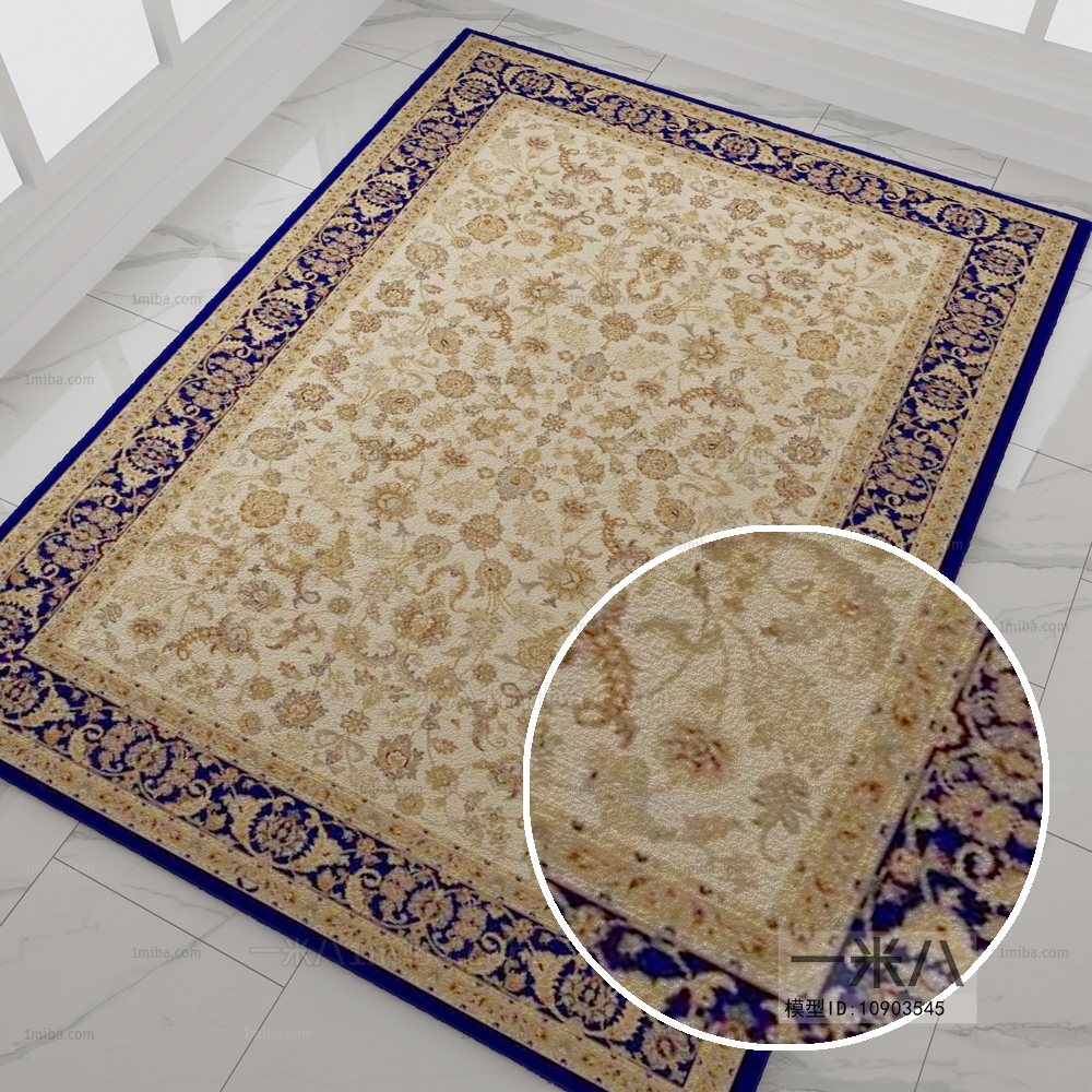 欧式方形花纹地毯 (69)