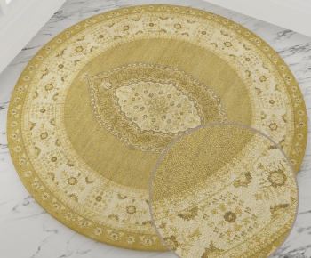 圆形古典欧式花纹地毯 (61)-ID:463203845