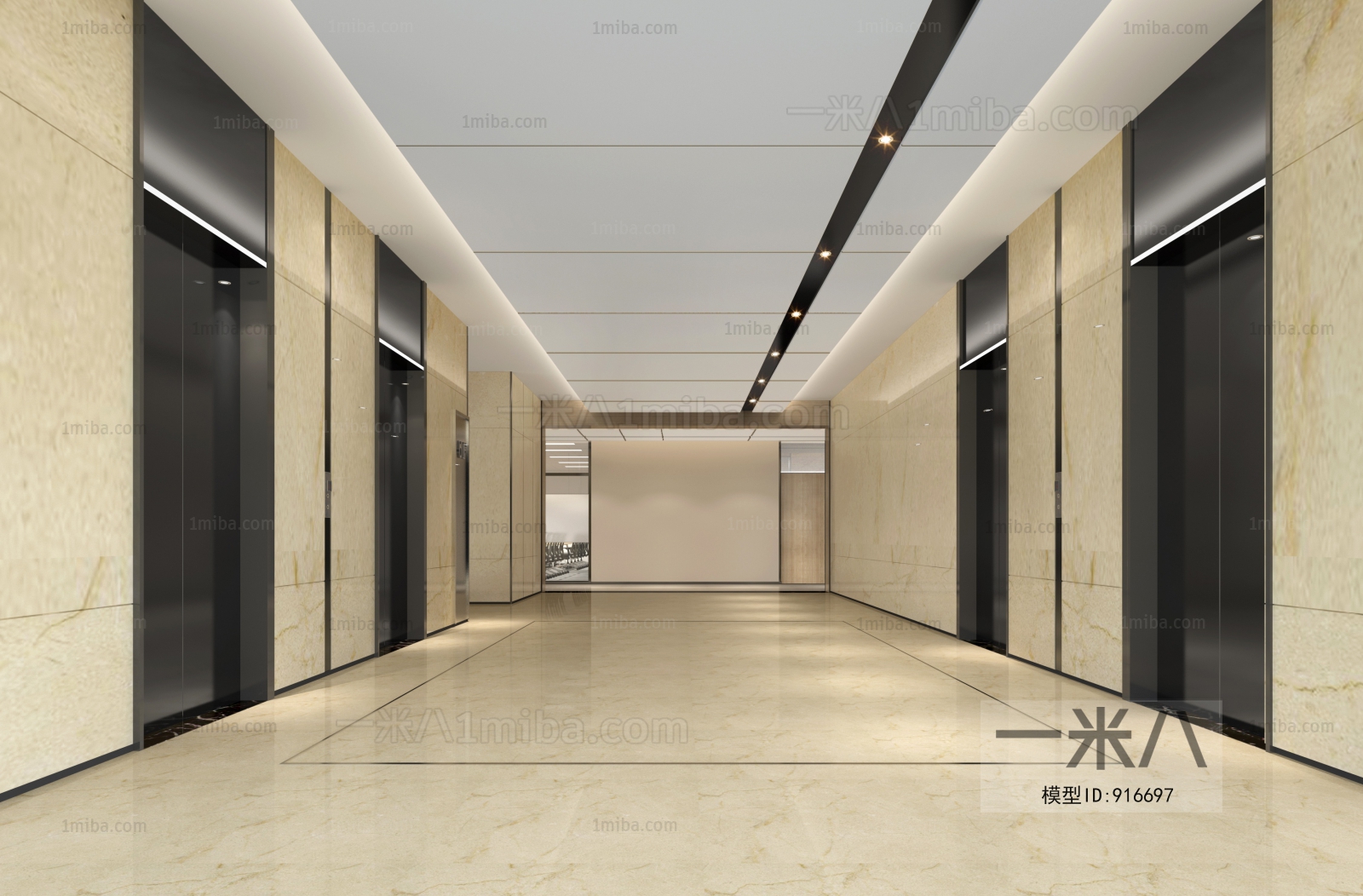 Modern Corridor/elevator Hall