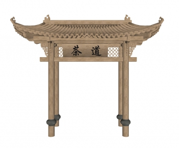 New Chinese Style Facade Element-ID:638611165