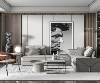 Modern A Living Room-ID:381312268