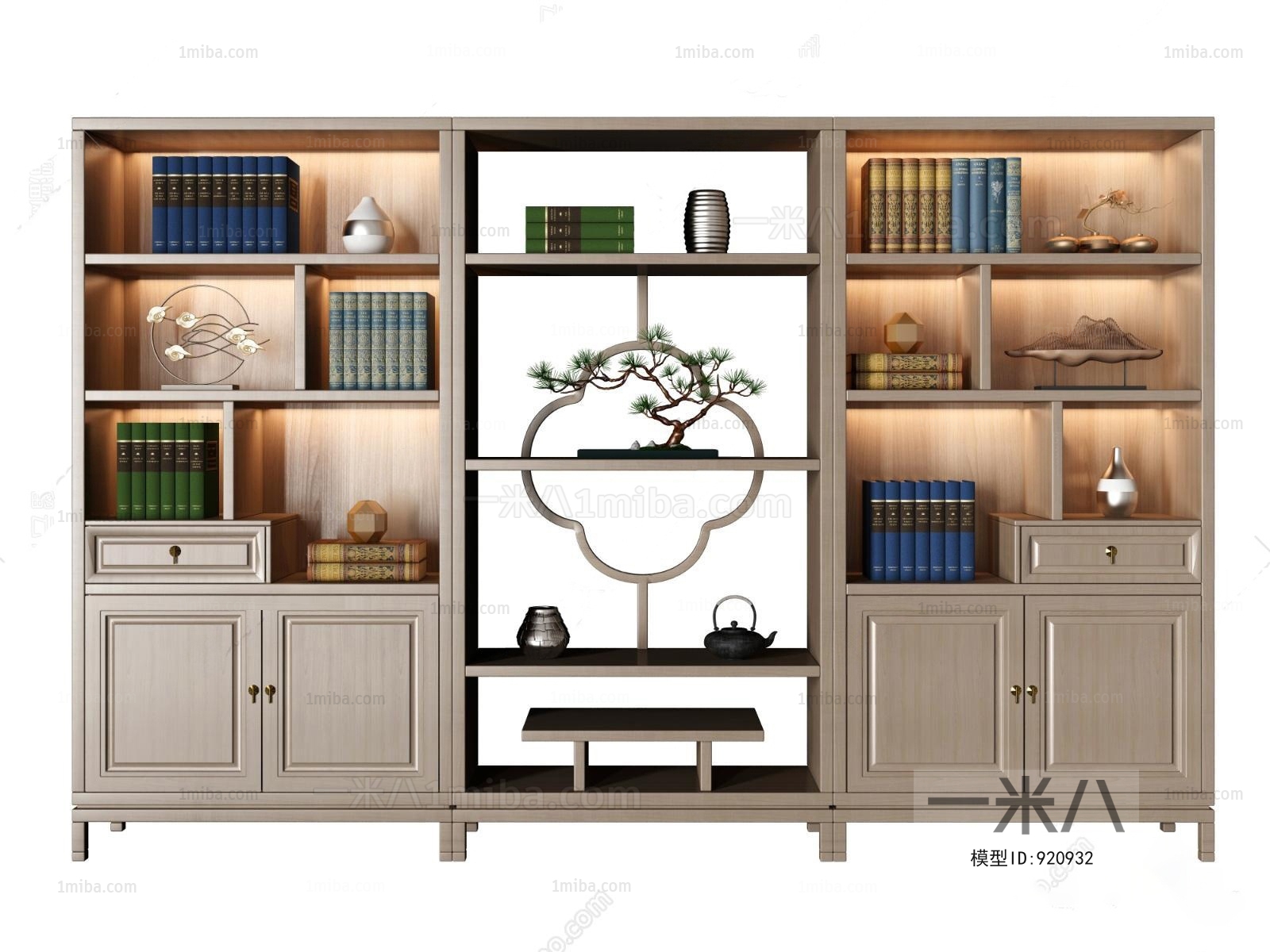 New Chinese Style Decorative Cabinet