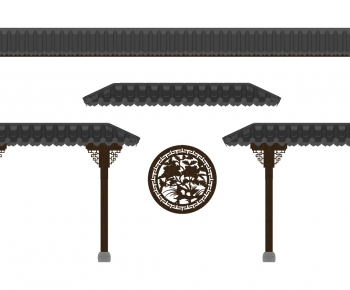 New Chinese Style Building Component-ID:664226327