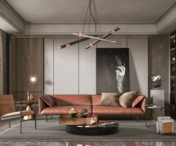 Modern A Living Room-ID:497773359