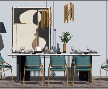 Modern Dining Table And Chairs-ID:811239536