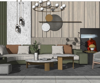 Modern A Living Room-ID:952495933