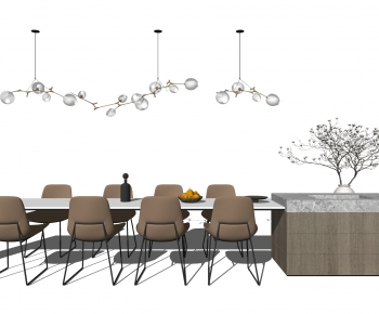 Modern Dining Table And Chairs-ID:264279981