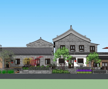 中式古建筑、农家乐、民宿、酒店-ID:284818614