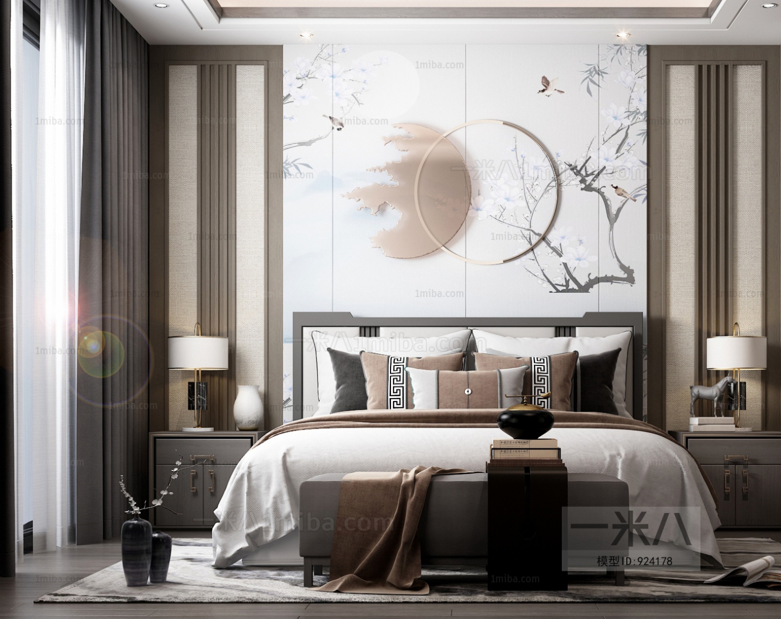 New Chinese Style Bedroom