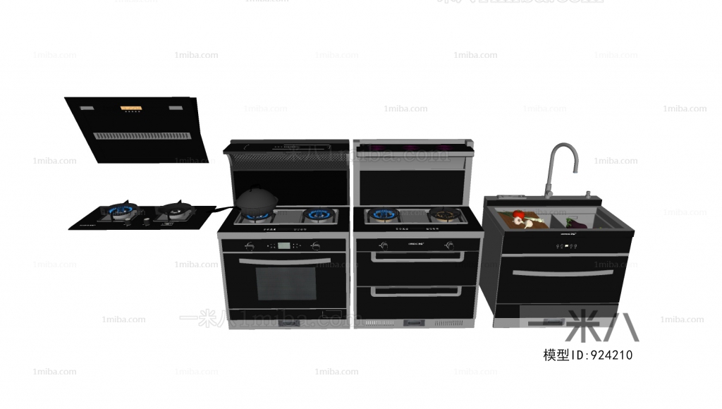 Modern Kitchen Electric Gas Range