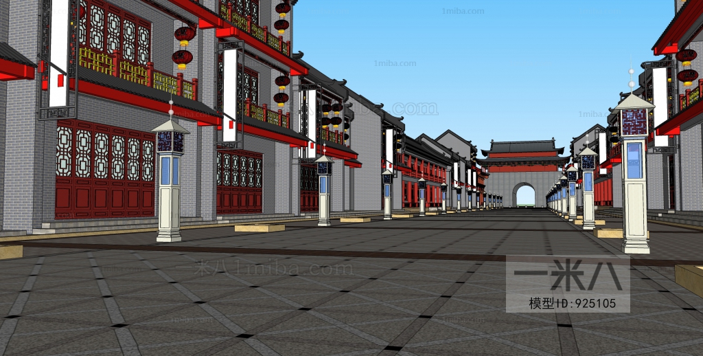 中式古建商业步行街