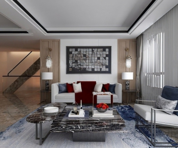 Modern A Living Room-ID:443053292