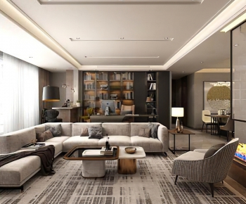 Modern A Living Room-ID:460915846