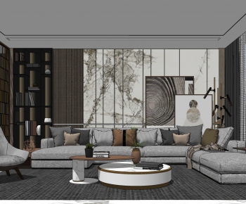 Modern A Living Room-ID:487622397