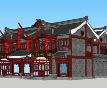 Chinese Style Ancient Architectural Buildings-ID:441500622