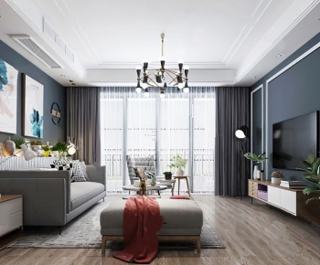 Nordic Style A Living Room-ID:653206383