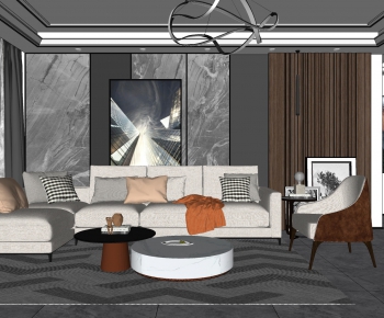 Modern A Living Room-ID:477155566