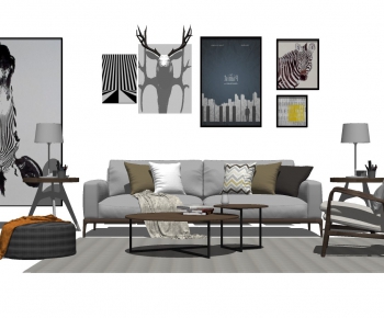 Nordic Style Sofa Combination-ID:860078195