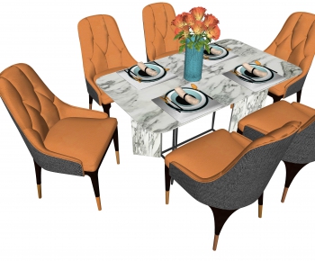 Modern Dining Table And Chairs-ID:341372692