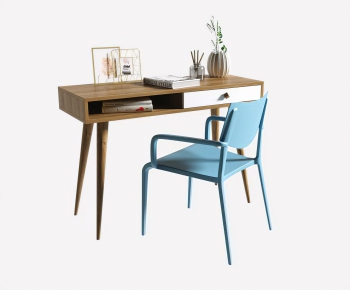 Nordic Style Computer Desk And Chair-ID:844727339