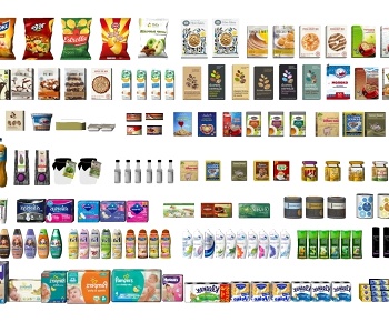 现代超市商品生活用品食品组合-ID:926116