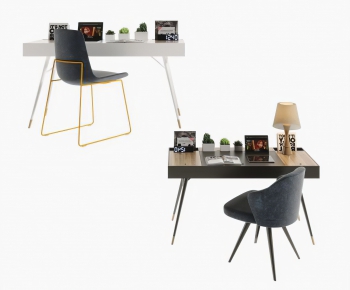Nordic Style Computer Desk And Chair-ID:453571499