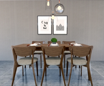 Nordic Style Dining Table And Chairs-ID:509090163