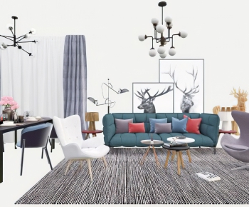 Nordic Style Sofa Combination-ID:469324925