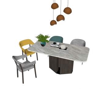 Modern Dining Table And Chairs-ID:440473169