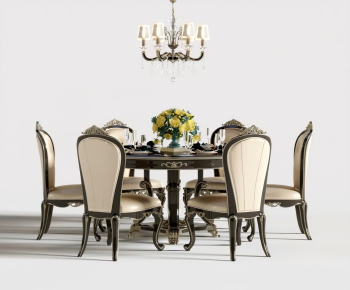 American Style Dining Table And Chairs-ID:749381424