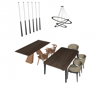 Modern Dining Table And Chairs-ID:292931469