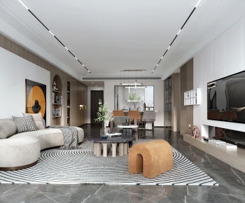 Modern A Living Room-ID:817044469