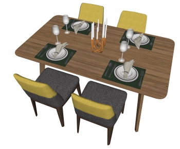 Modern Dining Table And Chairs-ID:515844848