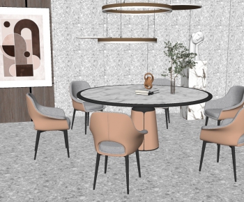 Modern Dining Table And Chairs-ID:490602991