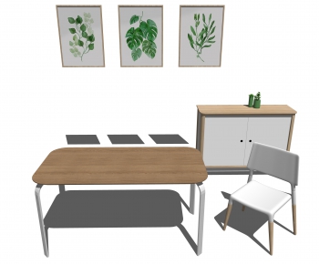 Nordic Style Computer Desk And Chair-ID:687050318