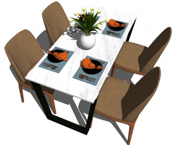 Modern Dining Table And Chairs-ID:292647792