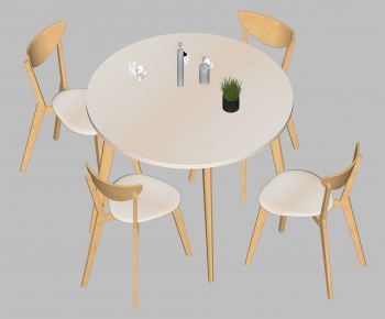 Nordic Style Dining Table And Chairs-ID:832433554