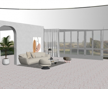 Modern A Living Room-ID:802619538